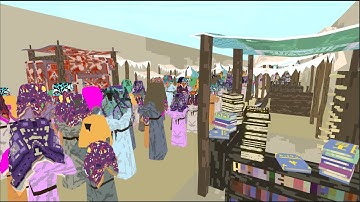 Crowd Simulation unity. 5000 people