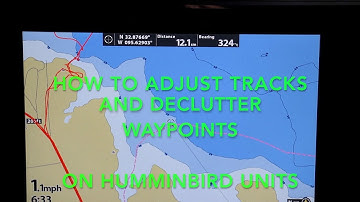 How to adjust tracks and declutter waypoints on Humminbird Units