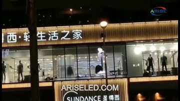 High Brightness P3.91 glass window led screen display 500x1000mm indoor transparent led large screen