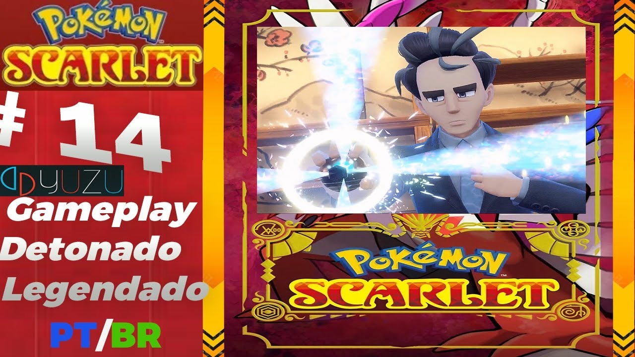 Pokémon SCARLET #14 -🤖 5° Ginásio, Yuzu Emulador de Switch