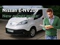 Nissan ENV200 beginner's quick start guide on how to use and operate your new electric vehicle