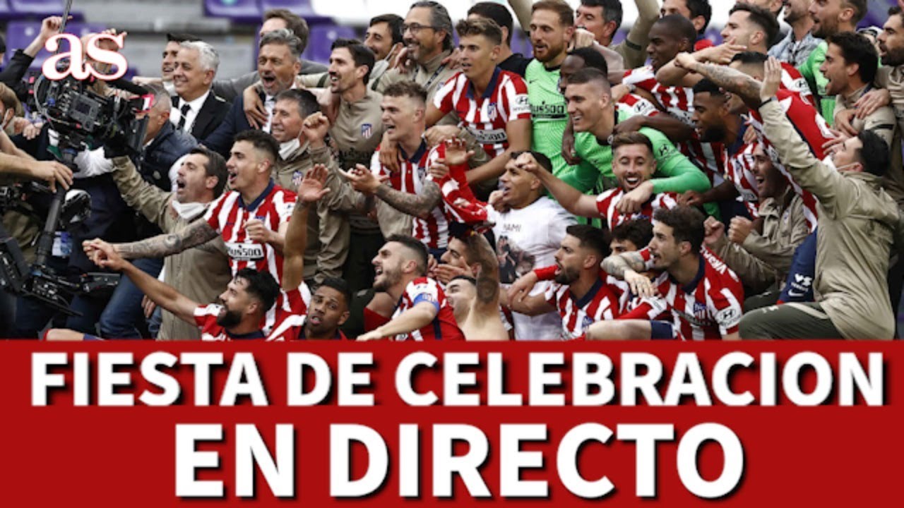 El Atlético de Madrid celebra el título de Liga en el Wanda