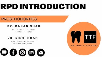 Removable Partial Dentures Introduction | Prosthodontics | Full Lecture 2025