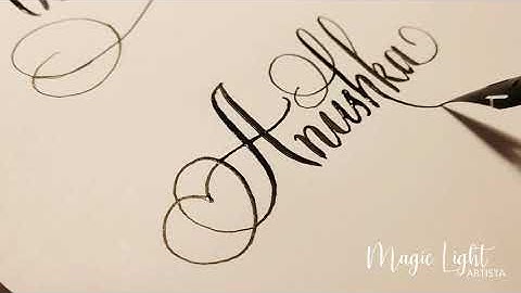 Calligraphy name writing | satisfying video