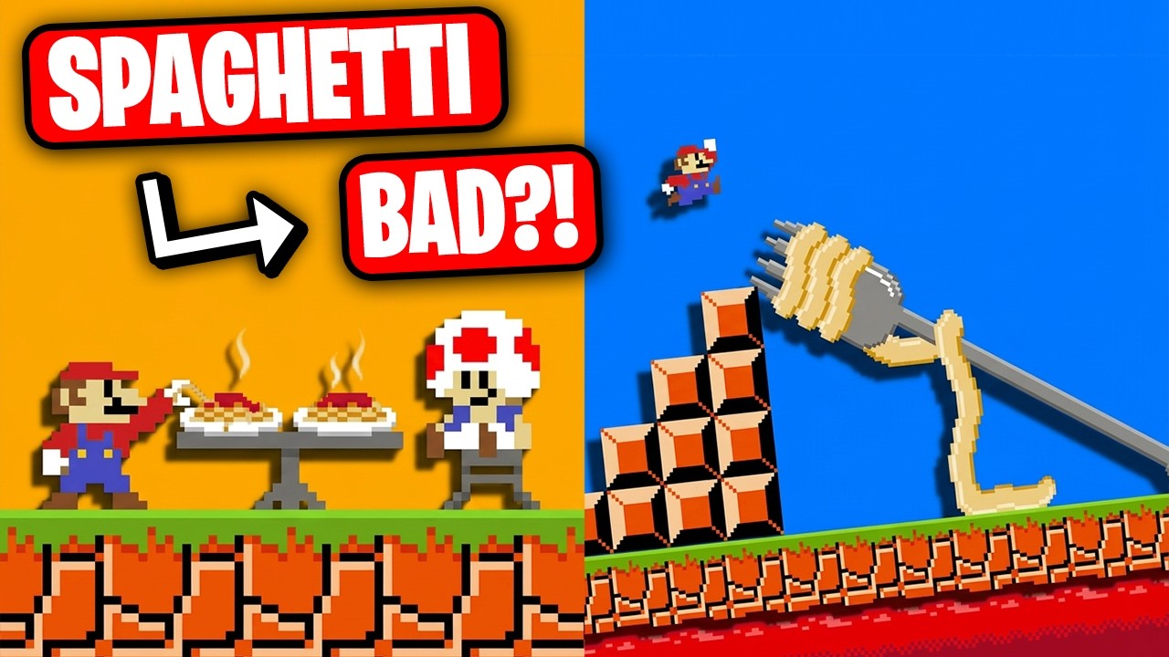 Mario Can't Touch SPAGHETTI?! - BTG Reacts to Funny Mario Videos
