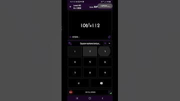 Math Tricks - Training mode - Square numbers between 100 and 109 - level 040 (Number Keyboard)