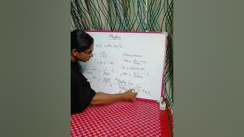 Conversion Km/Hr to meter/Sec and Vice versa( Class 7 )