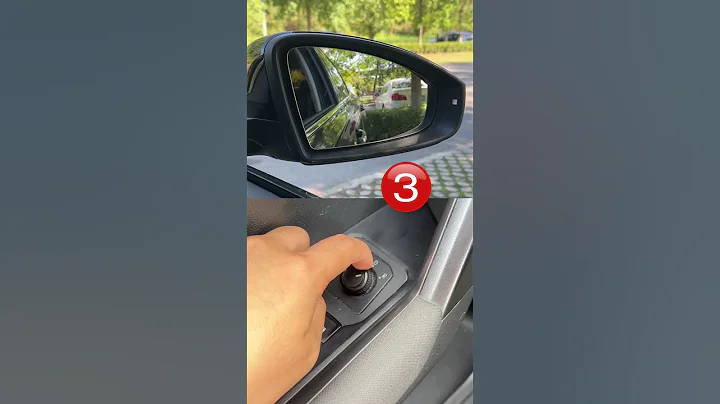 Rearview mirror automatically flips down when reversing #car #driving #cardriving