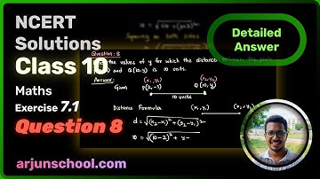 Class 10 Maths Exercise 7.1 Question 8 | Coordinate Geometry | NCERT Solutions