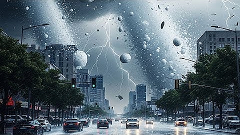 Extreme weather paralyzes Latvia! Smiltene rock by an unprecedented hailstorm