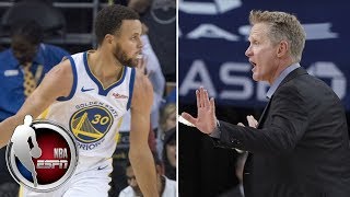 Steph Curry scores 23 Steve Kerr gets ejected in Warriors loss to Suns NBA Preseason Highlights
