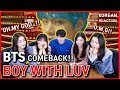 [REAKSI CEWEK CANTIK] BTS - Boy With Luv feat. Halsey' Official MV | kpop korean reaction