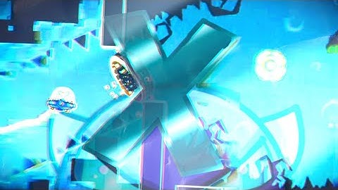 "X" (Demon) by TriAxis 100% (3 Coins) | Geometry Dash 2.11