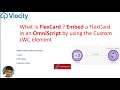 What is FlexCard ? How to Embed a FlexCard in an OmniScript by using the Custom LWC element?