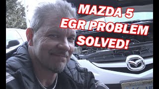 DIY Mazda 5 EGR valve cleaning code P0401