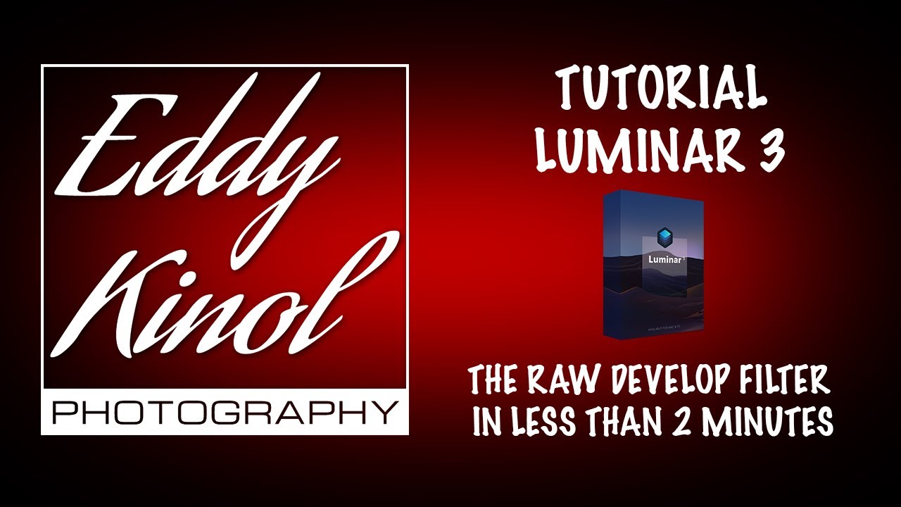 Luminar 3 (ENG) The Raw Develop Filter in less than 2 minutes