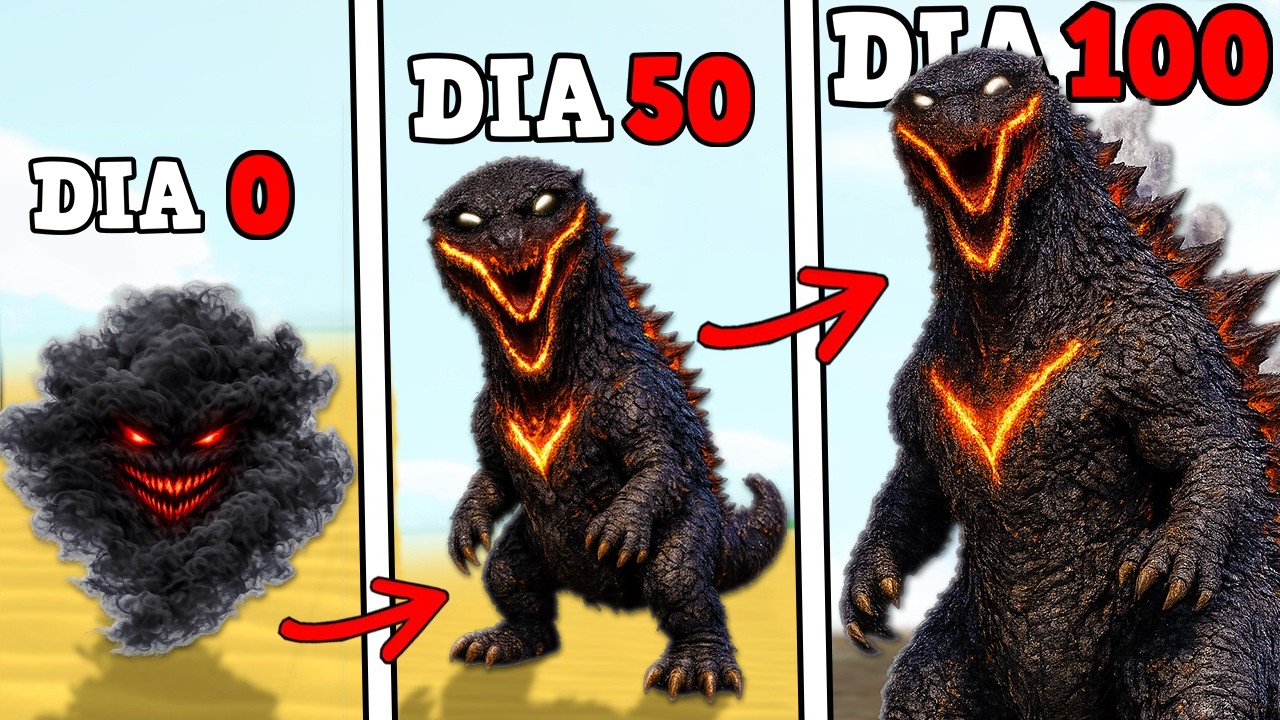 A EVOLUÇÃO DO GODZILLA BLOODBATH GIGANTE! 100 DIAS ARK