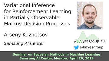 Variational Inference for Reinforcement Learning in Partially Observable Markov Decision Processes