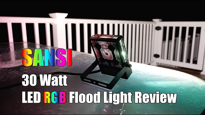 SANSI 30W LED Multi-Color Flood/Party Light Review (C-2020-BW-30W)