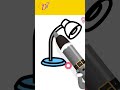 Watch Me Draw a Lamp in 30 Seconds! 🛋️ #Shorts #howtodraw #kidsdrawing #easydrawing