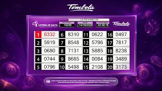 Tómbola de Salta La Revancha 14/10/2026 | Sorteo 16248 | A la cabeza 6332