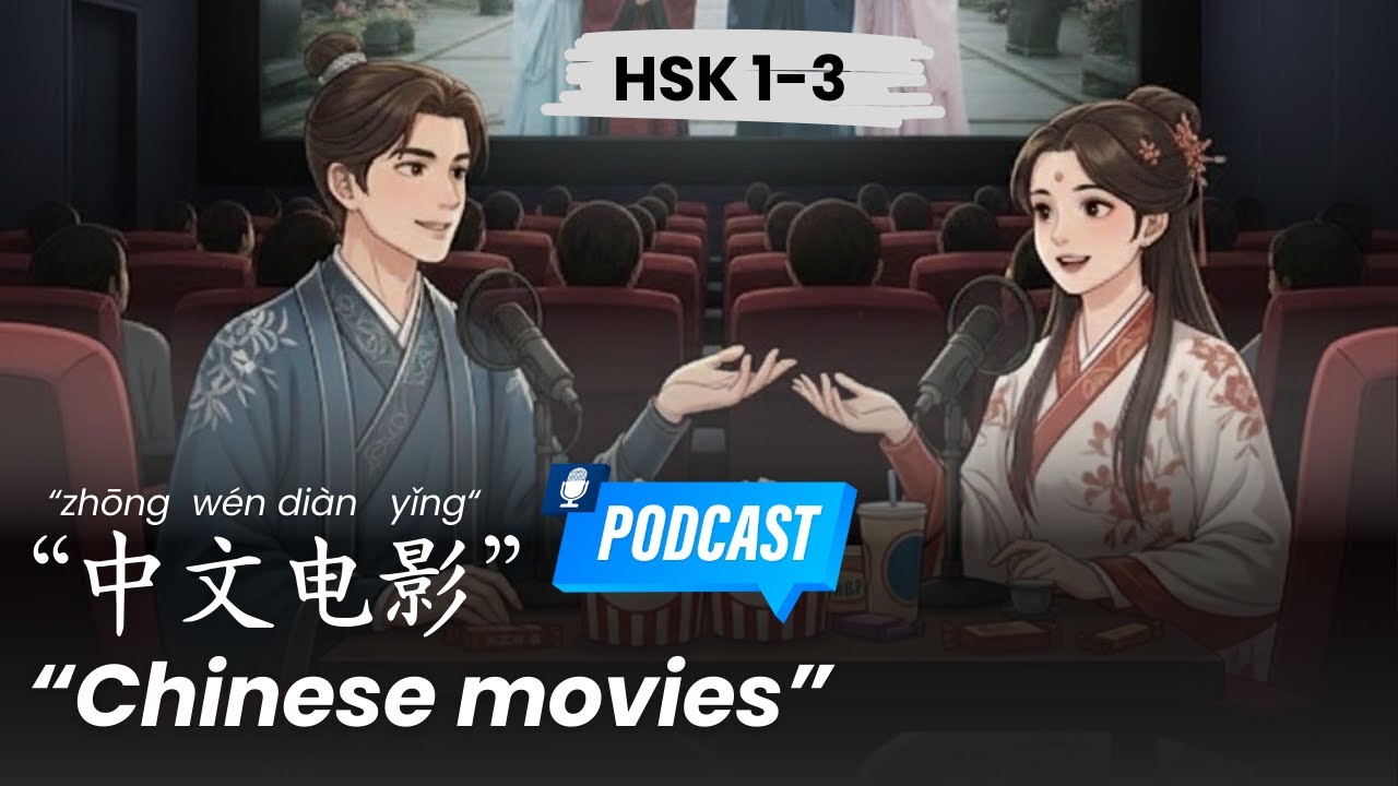HSK 1-3 l Chinese movie recommendations l 中文电影推荐 l Chinese Podcast