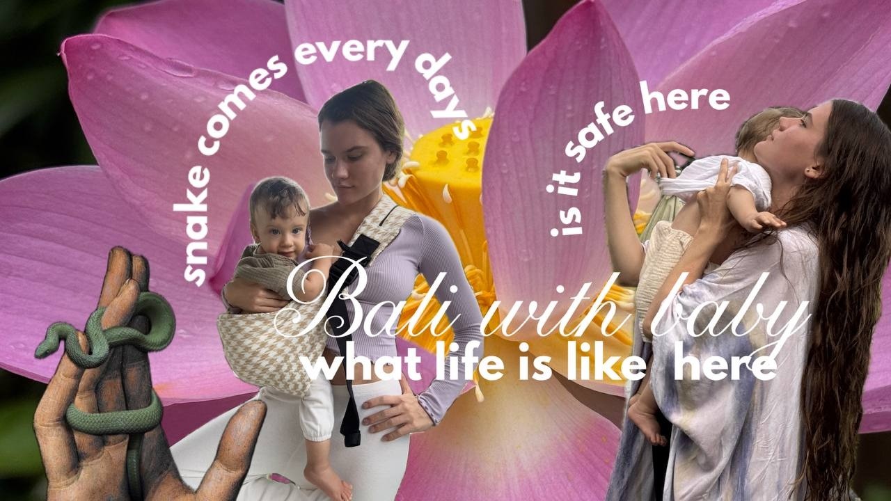 Simple days in Bali - snakes, yoga, some shopping and Ubud life with baby 