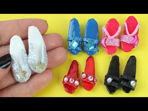 DIY Miniature Barbie Shoes