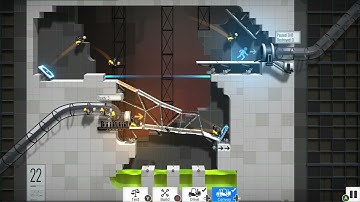 Bridge Constructor Portal - Level 22