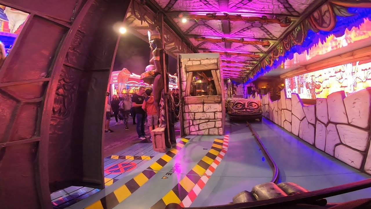 Kamak Ghost Train Darkride Train Fantome (Camors) Schueberfouer Luxembourg 2018 POV Onride