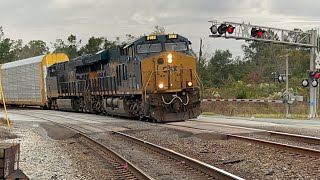Crossing Ossie Davis pky Waycross ga Southbound Manifest Highballing on track 2 11/8/25