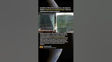 Kryptos The Unsolved CIA Sculpture Puzzle