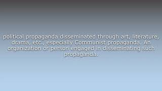 What does Agitprop mean