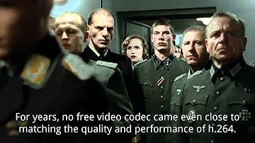 Hitler finds out that Google is removing h.264 support from Chrome