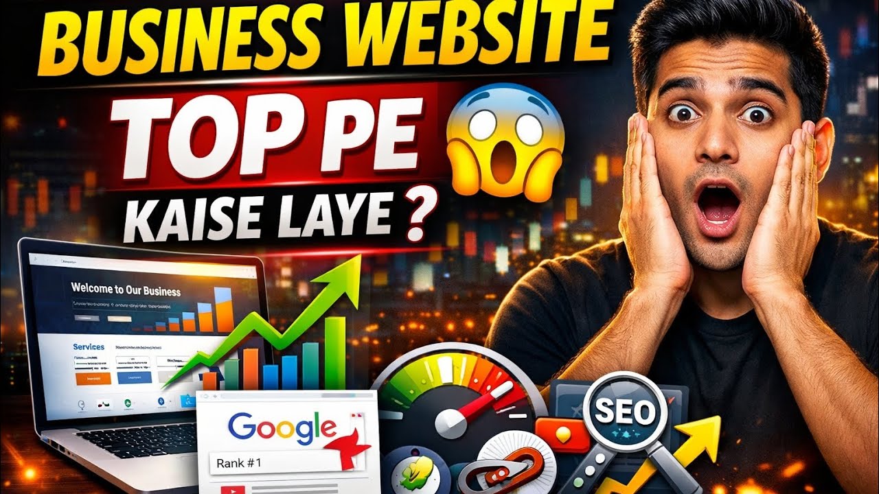 Apni Business Website Google Top #1 Kaise Laye |Full SEO Guide Hindi Beginner Se Pro Tak  Rank Sikhe