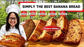 Simply The Best Banana Bread Recipe! | Super Moist!
