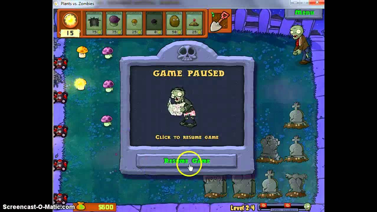 Lets play plants vs zombie ep.4 - YouTube