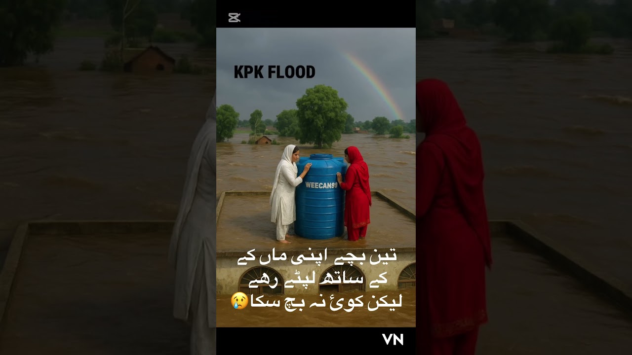 Flood destruction in Pakistan KPK houses destroyed 