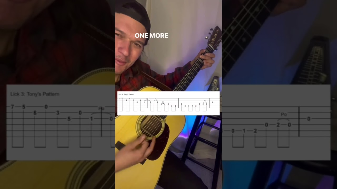 D to G bluegrass lick. 