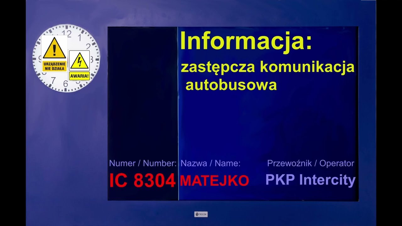[Zapowiedzi Pociągów] Kraków Główny