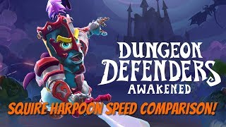 DDA Beta - Comparing Squire Harpoons! Rapid Fire?