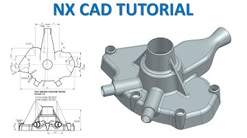 NX CAD Tutorial #93 | Water Pump Cover Design - 3D Model Advanced