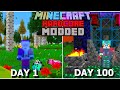 I Survived 100 Days of HARDCORE MODDED Minecraft...Here's What Happened