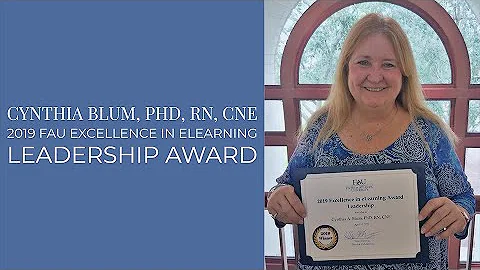 2019 FAU Excellence in eLearning Leadership Award ...