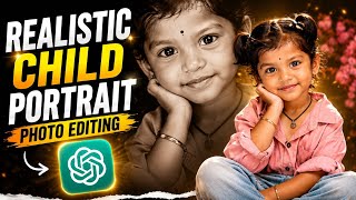 How to Create Realistic Child Portrait Photos with ChatGPT | ChatGPT Photo Editing Telugu screenshot 3