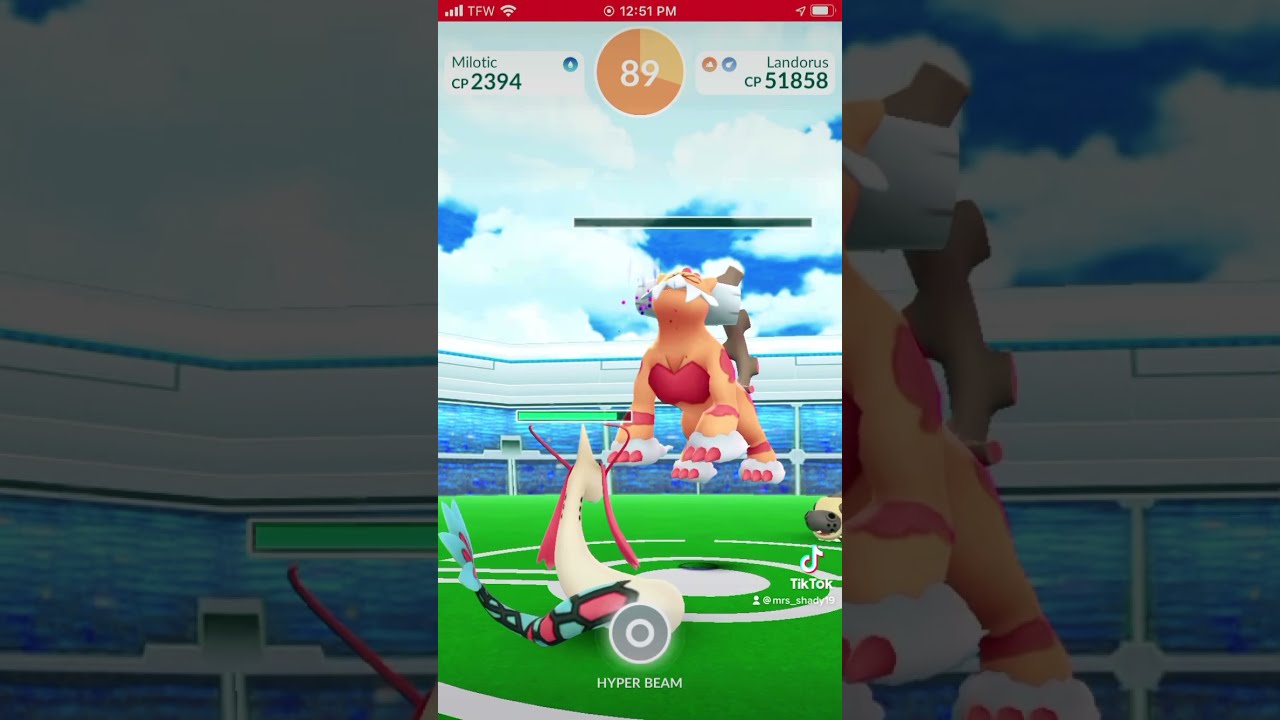Captured A Landorus Pokémon Go Raid Battle 
