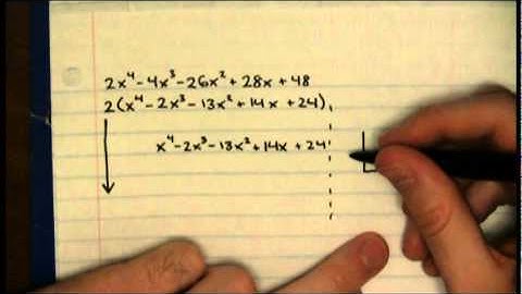 Factoring Using Synthetic Division