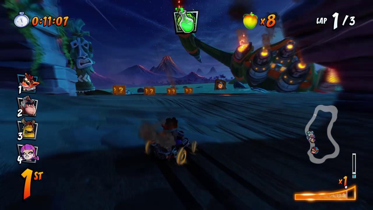 Crash™ Team Racing NitroFueled Beenox Crate Location Inferno Island