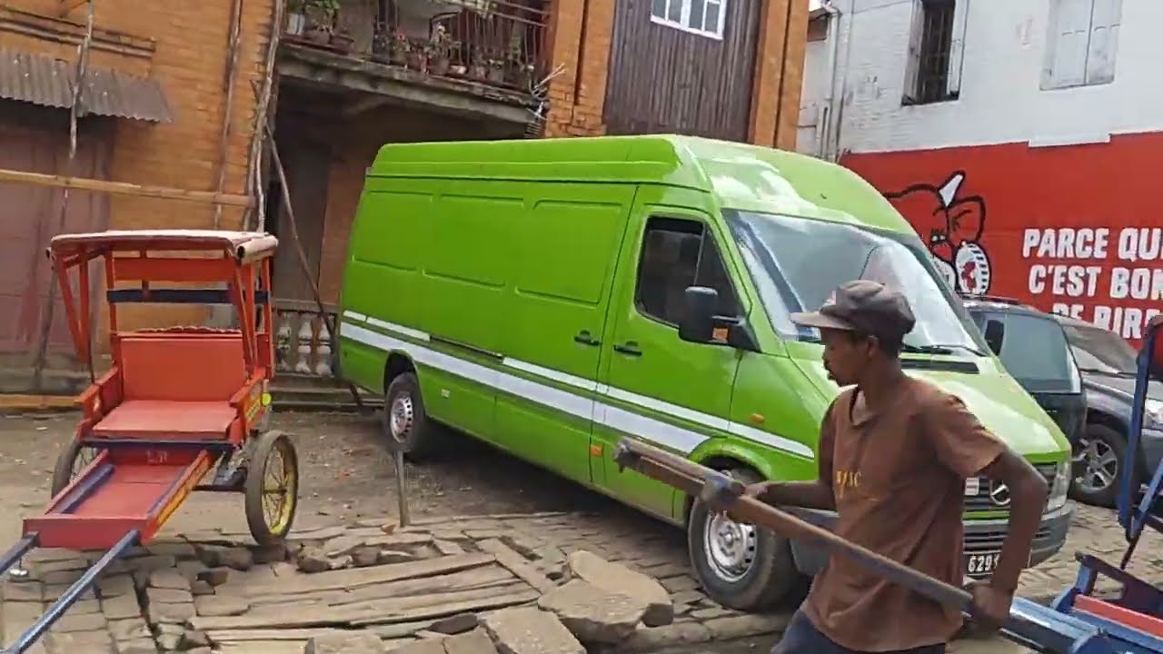 Tsarasaotra by Andranomafana Avaratsena Mahazoarivo to Vatofotsy Streets view Antsirabe Madagascar