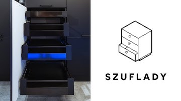 SZUFLADY / space tower (słupek + szuflady BLUM Tandembox